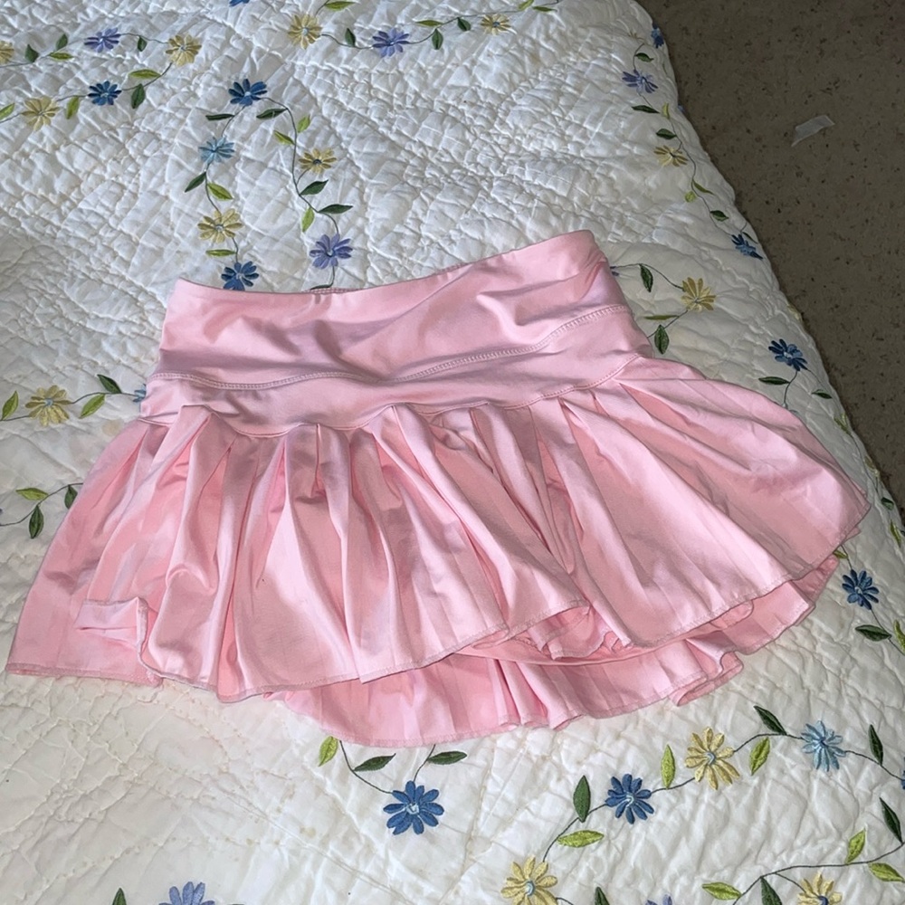Baby pink tennis skirt